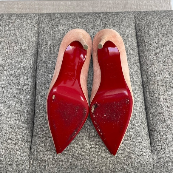 Christian Louboutin Décolleté (Kate) 100, Dusty Pink Suede EU38.5 (fits a US8) - Picture 7 of 8